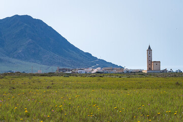 Landscape at "Cabo de Gata"salt mine (Almeria, Spain)