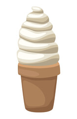 fresh ice cream cone