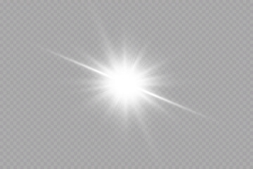 Vector transparent sunlight special lens flare light effect.