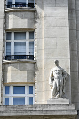 Fototapeta na wymiar Belgique Bruxelles Ixelles architecture art Deco Palais de la Cambre