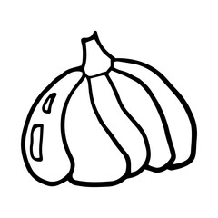 Pumpkin icon Vector illustration on white background