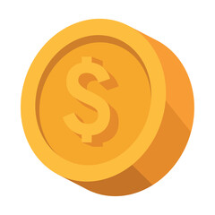 golden coin dollar money