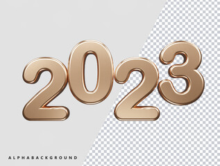 New year 2023 text effect