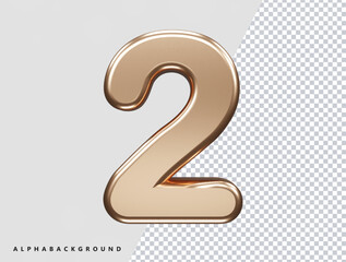 Two number text effect