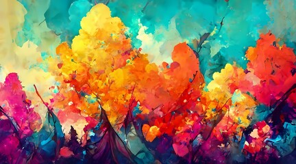 Plakat colorful abstract background wallpaper illustration 