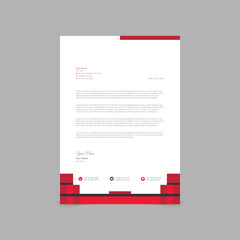 Modern Letterhead Pad Template Design