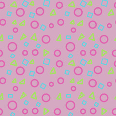 fantasy shape sweet color pattern background, fabric colorful abstract decoration wallpaper.