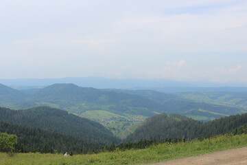 Obraz premium morning in the mountains