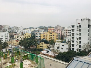 Naklejka premium country town view