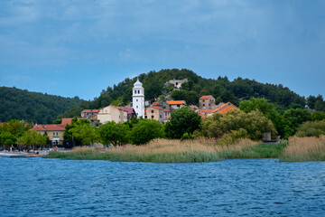 Fototapeta na wymiar Quaint picturesque village of Skradin Croatia