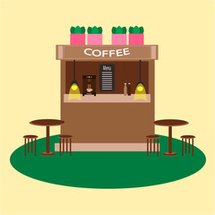 vector coffee shop