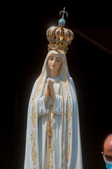 Statue of Our Lady of Fatima at the Sanctuary of Our Lady of Fatima, Portugal