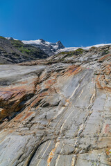 Moraine at Grossvenediger (Großvenediger), Hohe Tauern National Park, Alps, Tyrol, Austria