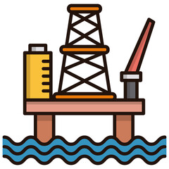 Oil platform icon