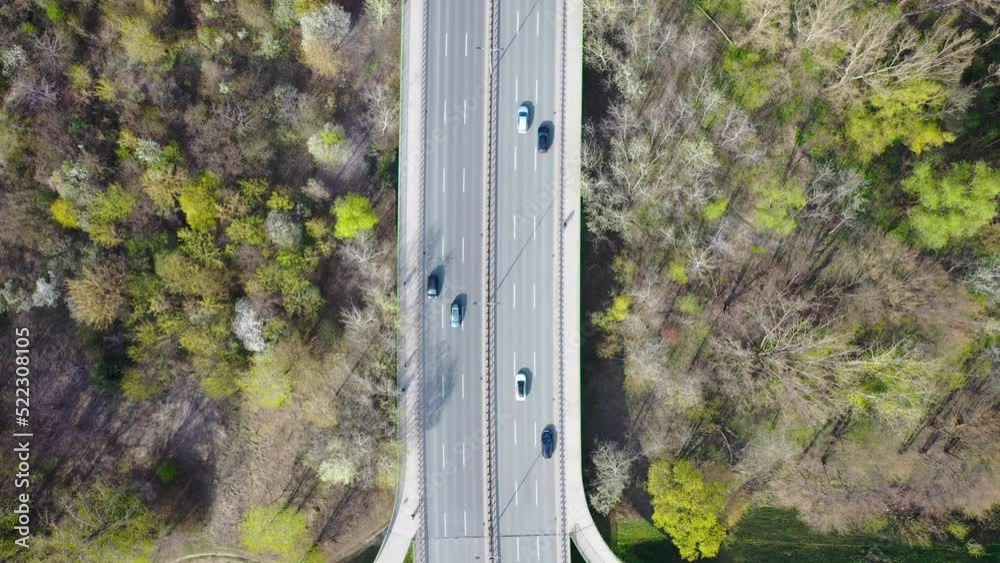 Canvas Prints Jozef Beck Avenue, part of Siekierkowska Route in Warsaw, Poland, 4k video