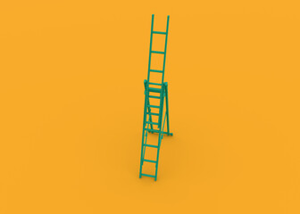 empty ladder leading up
