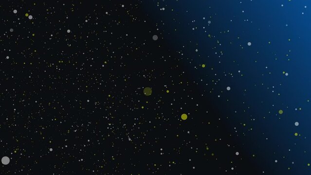 Video Effect Of Elements Flying In Space For Video Edition Background