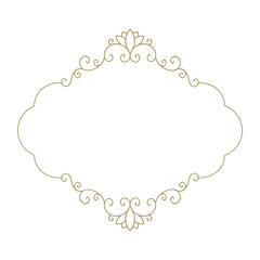 elegant, luxury label vector frame