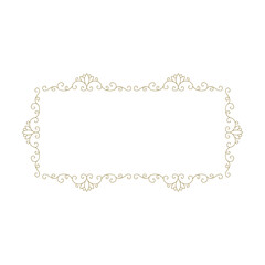 elegant, luxury label vector frame
