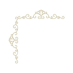 elegant, luxury label vector frame