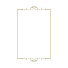 elegant, luxury label vector frame