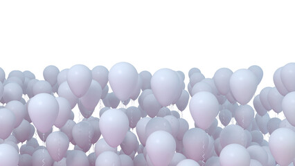 Balloons with blue and purple light - PNG transparent