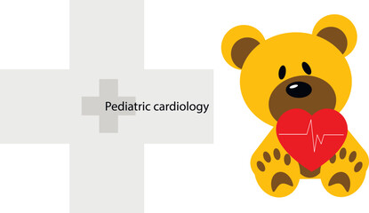 pediatric cardiology, illustration for print or device