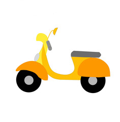 scooter isolated on white