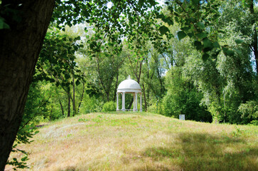 gazebo in the woods