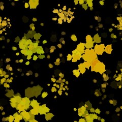 yellow and black seamless abstract pattern background fabric design print wrapping paper digital illustration texture wallpaper 