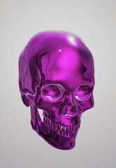 3d illustration, skull, skeleton, art