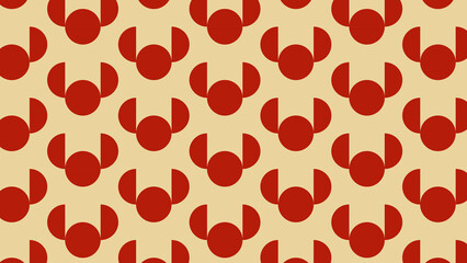 red geometric pattern, seamless wallpaper