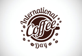 International coffee day vector illustration. Suitable for greeting cards, posters, and banner