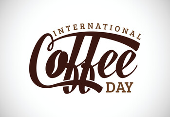 International coffee day vector illustration. Suitable for greeting cards, posters, and banner