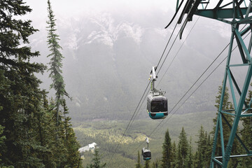 Gondola going up to mountain top © Julia