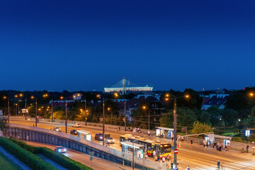 Widok na Stadion Narodowy – Warszawa - obrazy, fototapety, plakaty
