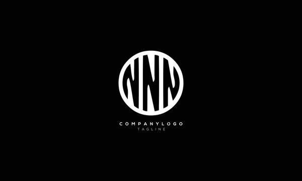 NNN Abstract initial monogram letter alphabet logo design
