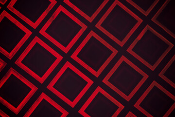 Abstract modern background of red squares texture