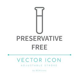 Preservative Free Line Icon