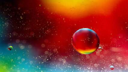 Oil and water abstract