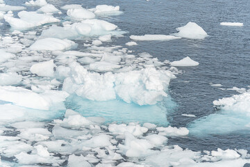 antarktische Packeis / Eisberg Landschaft bei Portal Point welches am Zugang zu Charlotte Bay auf...