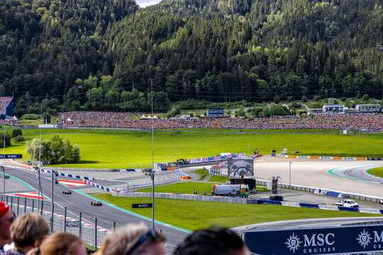 Track view on Sprit Weekend at Formula 1 Grand Prix of Austria 2022 at Redbull Ring.