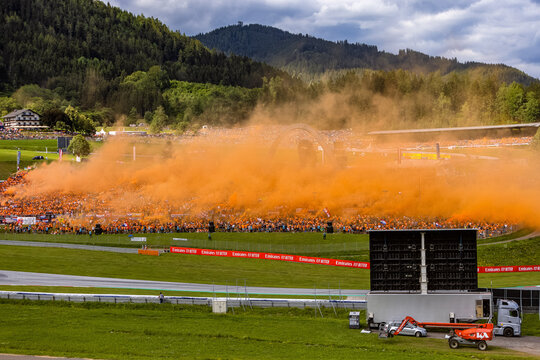 Dutch fans on Sprit Weekend at Formula 1 Grand Prix of Austria 2022 at Redbull Ring.