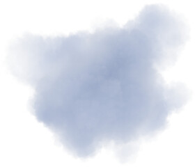 Fototapeta premium Realistic grey isolated fluffy cloud on the transparent background. 3d rendering 