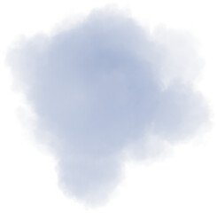 Obraz premium Realistic grey isolated fluffy cloud on the transparent background. 3d rendering 