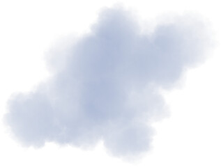 Fototapeta na wymiar Realistic grey isolated fluffy cloud on the transparent background. 3d rendering 