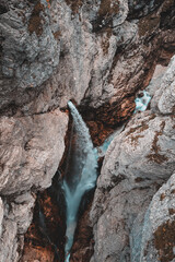 Wasserfall im Höllentalklamm Schlucht