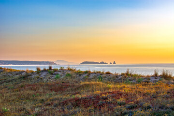Sunrise on the beach in Pals, Spain