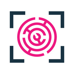 Strategy, Maze Icon. Editable vector graphics.