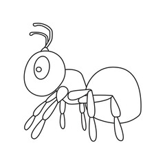 ant line icon symbol sign vector silhouette